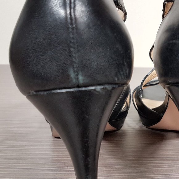 Cole Haan 'Air Maxine' Sandal Black Leather Womens Size 9.5 B - Picture 9 of 11